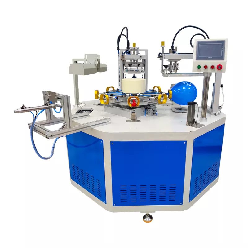 स्वचालित २ रङ बेलुन स्क्रिन प्रिन्टिङ मेसिन